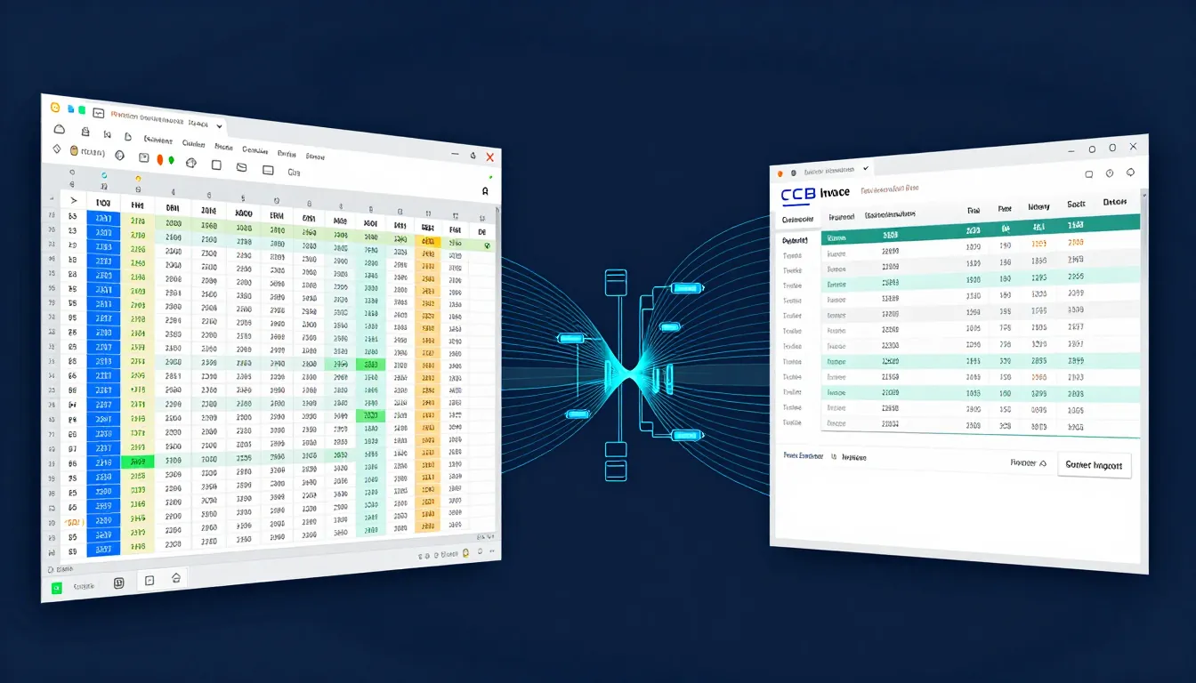 Un foglio Excel esportato dal CRM che viene convertito automaticamente in un file pronto per il gestionale di fatturazione